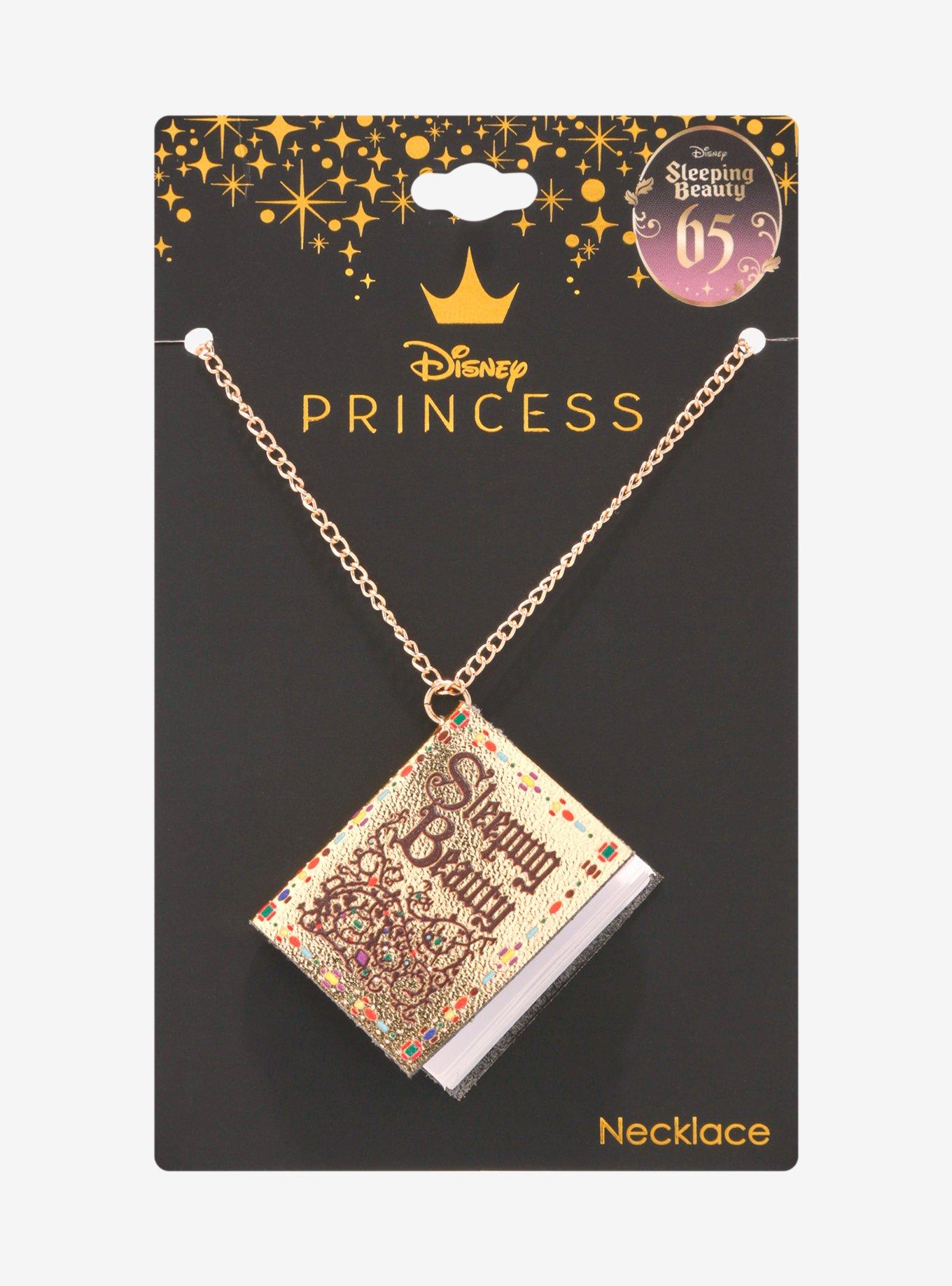 Hot Topic Disney Sleeping Beauty Book Necklace