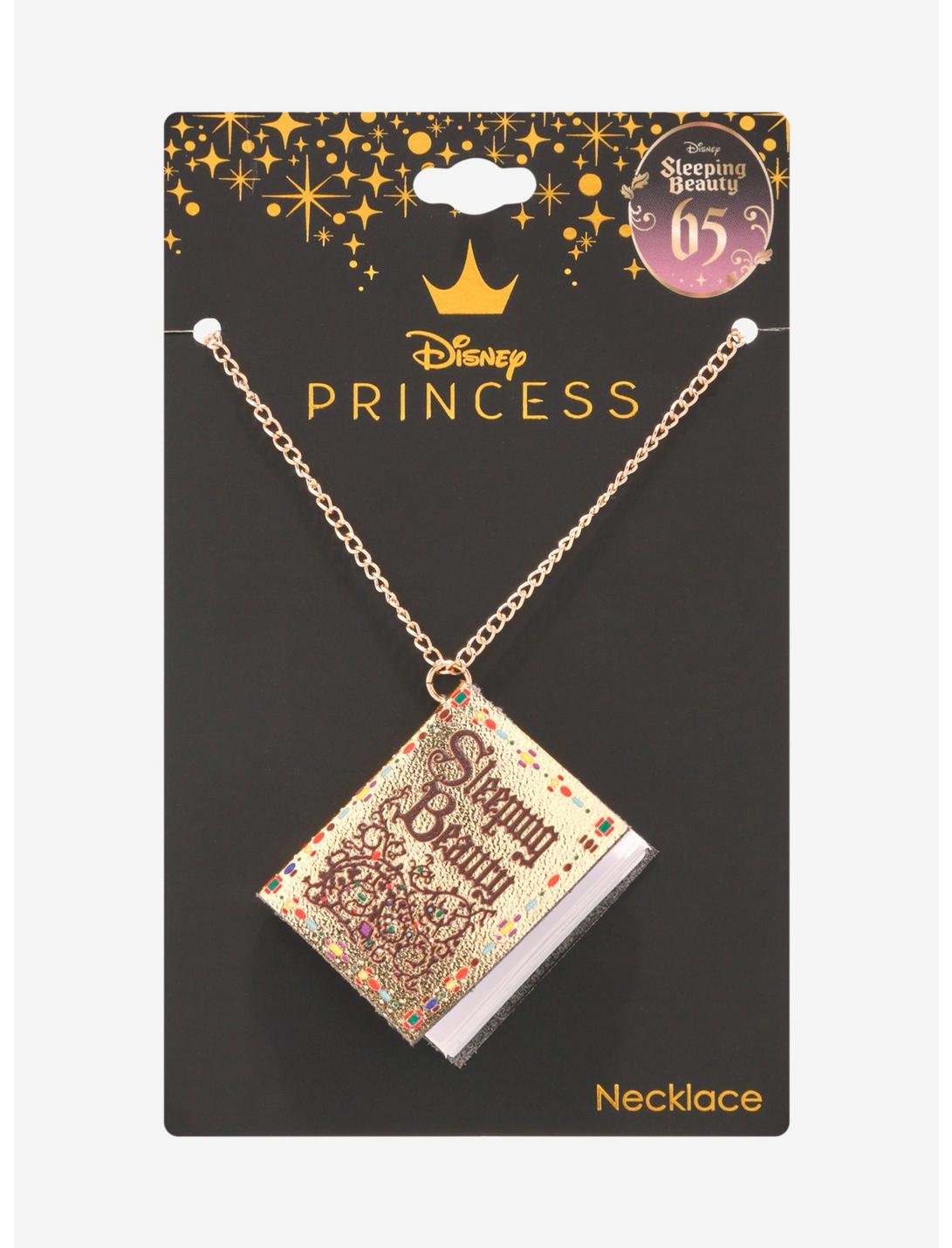 Disney Sleeping Beauty Book Necklace, , hi-res