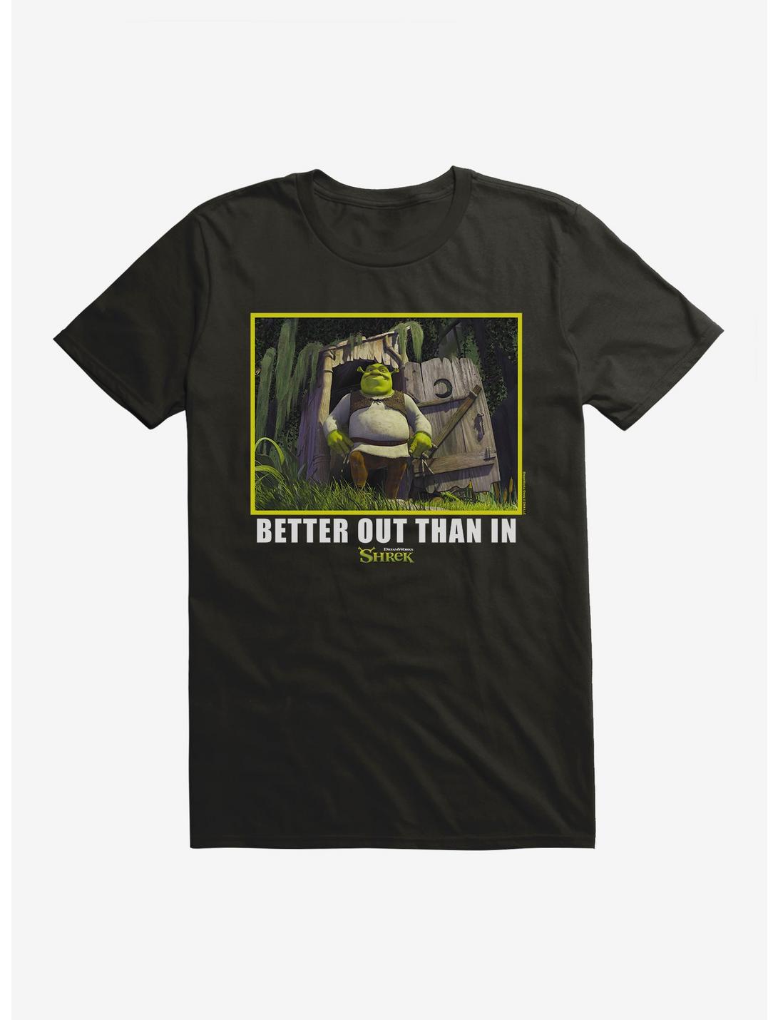 Shrek Better Out Than In T-Shirt, BLACK, hi-res