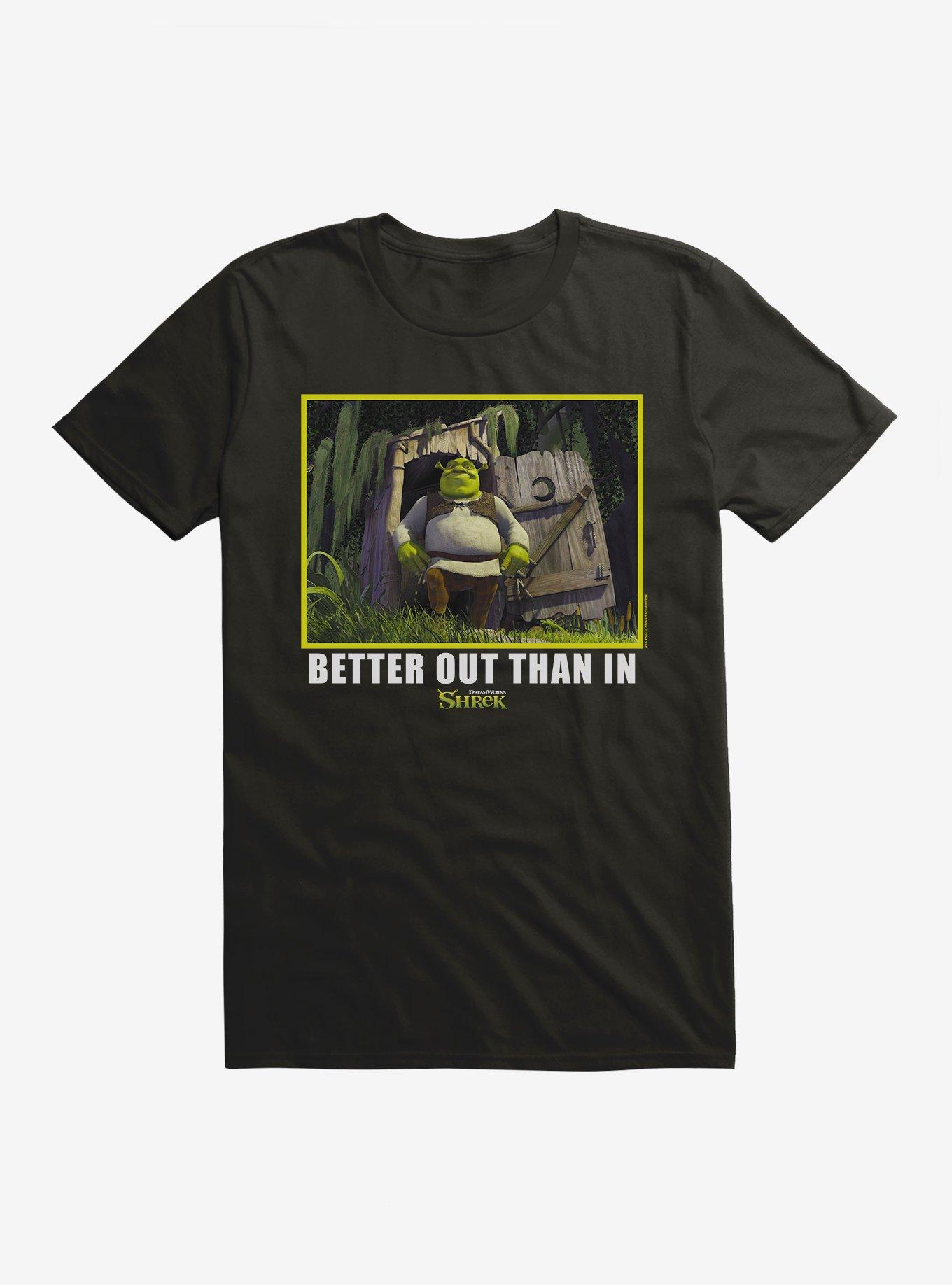 Shrek Better Out Than In T-Shirt, BLACK, hi-res