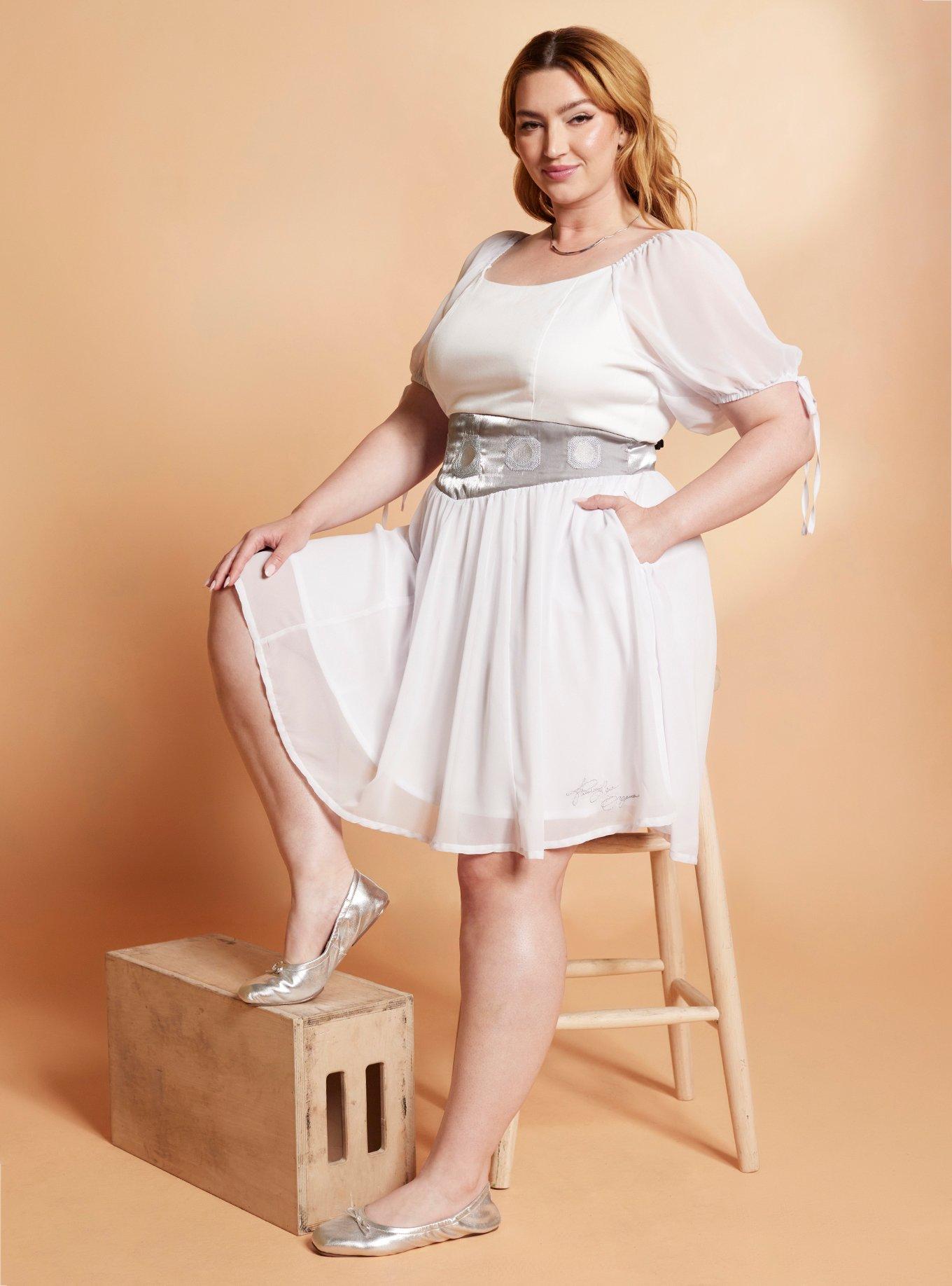 Her Universe Star Wars Princess Leia Puff Sleeve Dress Plus Size Her Universe Exclusive