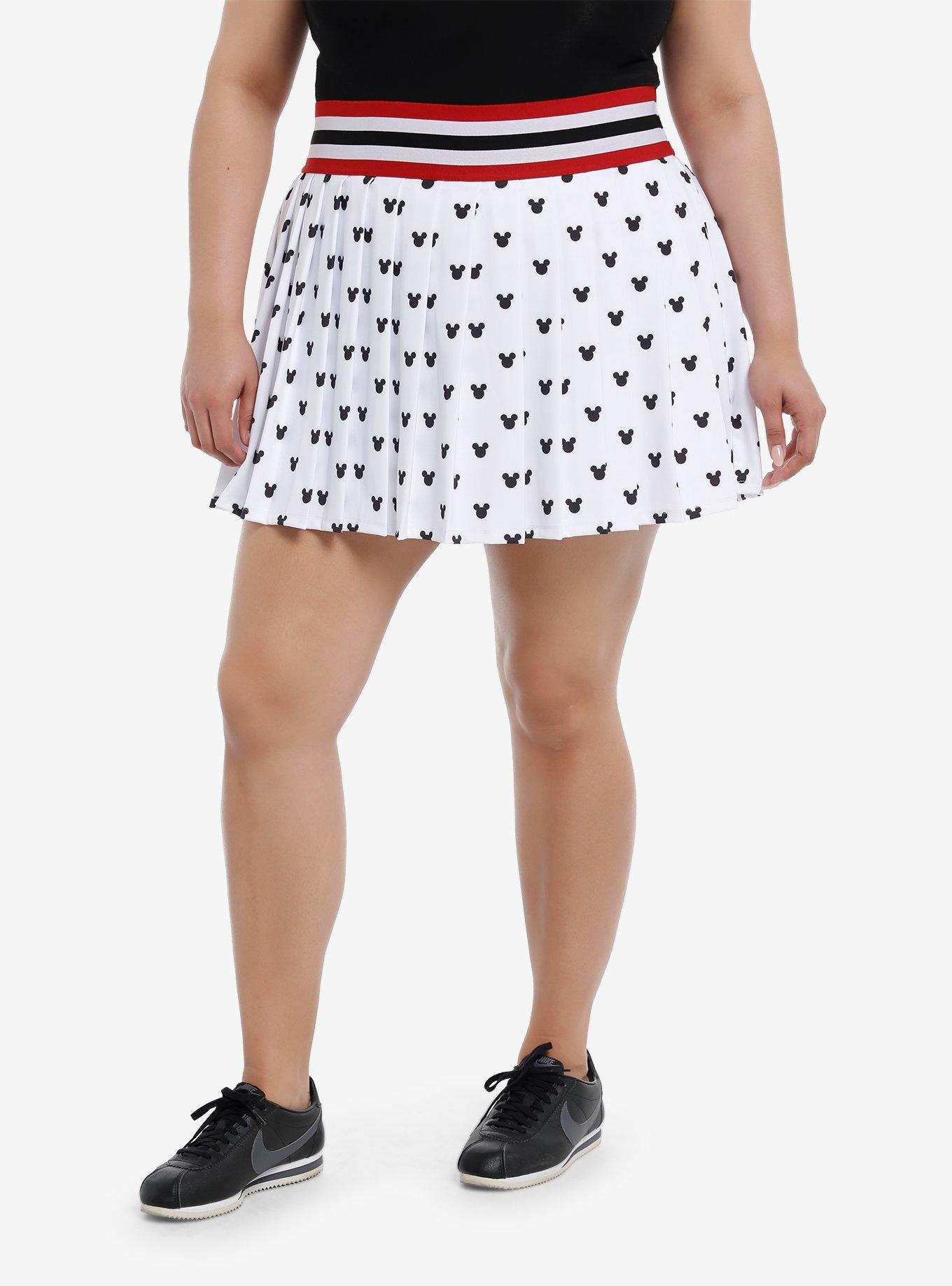 Her Universe Disney Mickey Mouse Pleated Athletic Skort Plus Size Her Universe Exclusive, MULTI, hi-res