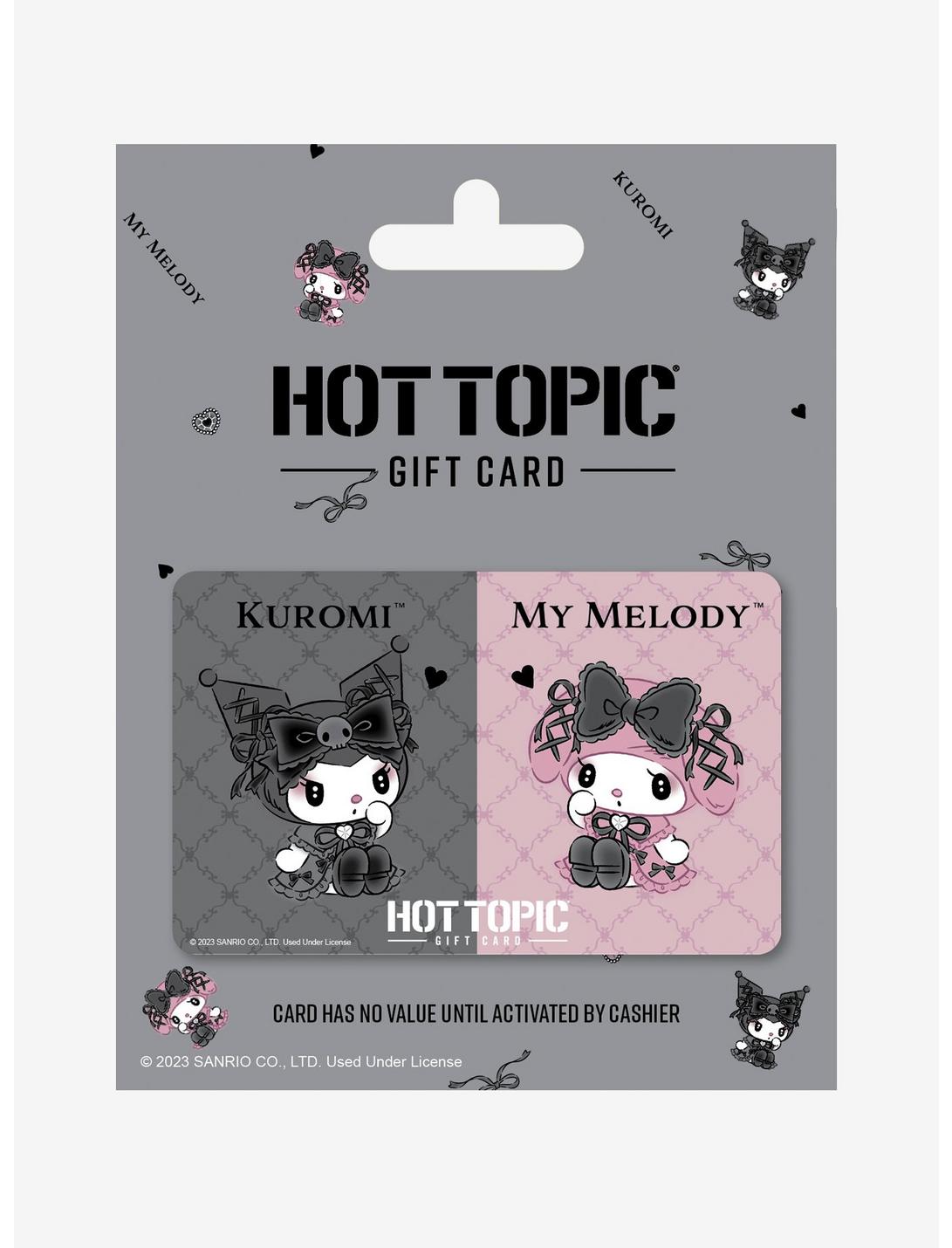 My Melody And Kuromi Gift Card, BLACK, hi-res
