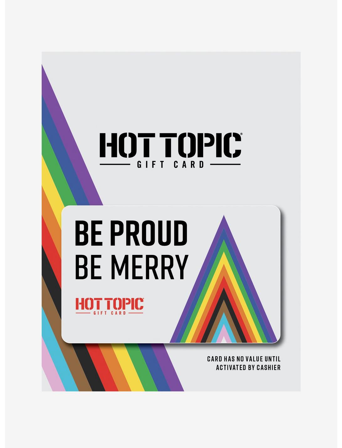 Be Proud Be Merry Gift Card, BLACK, hi-res