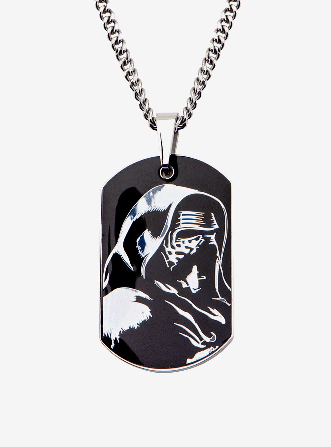 Star Wars Episode VII: The Force Awakens Kylo Ren Dog Tag Pendant Necklace