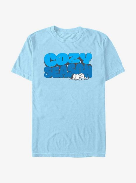 Peanuts Snoopy Cozy Season T-Shirt - BLUE | BoxLunch