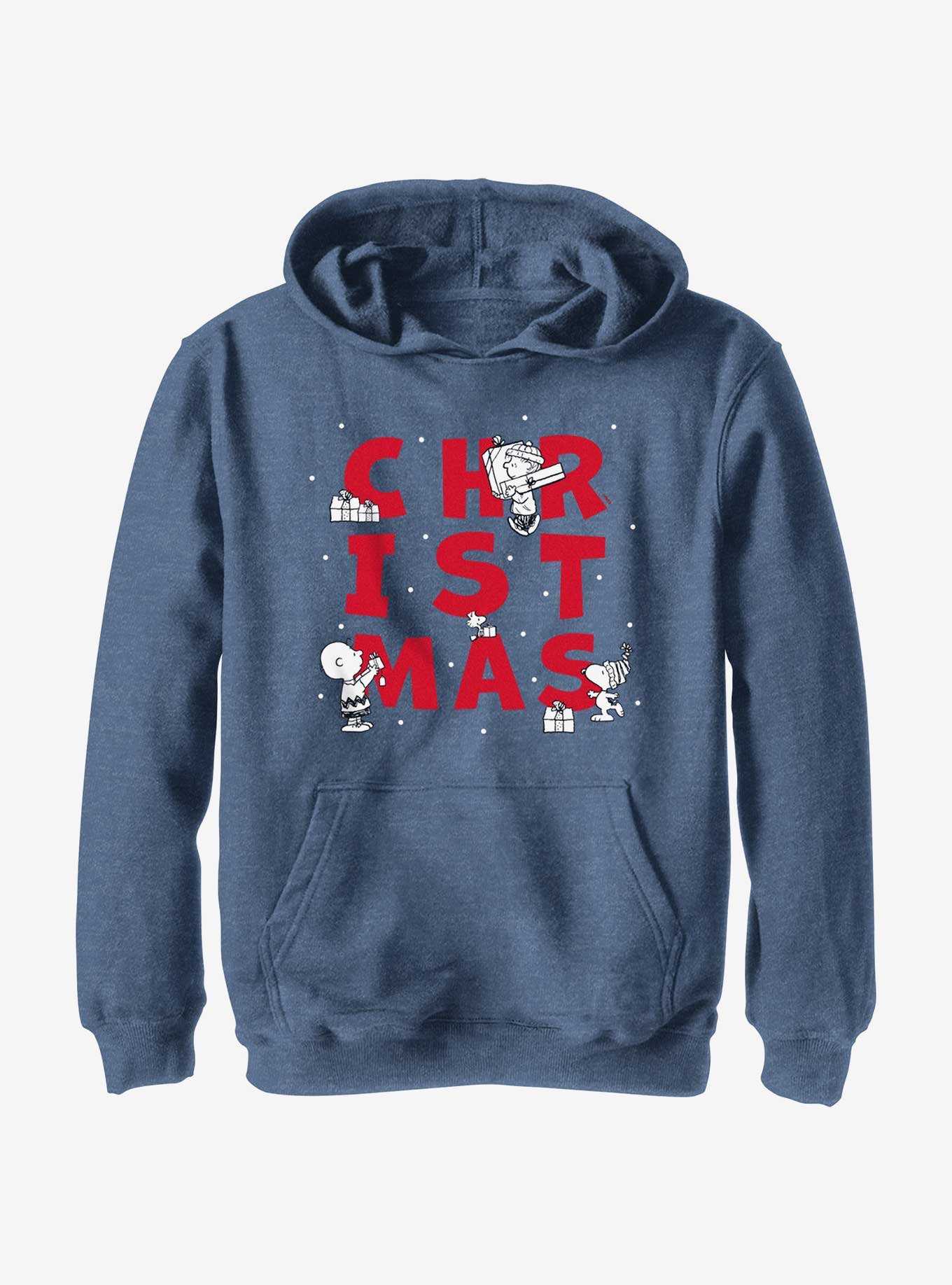 Peanuts Christmas Presents Youth Hoodie, , hi-res