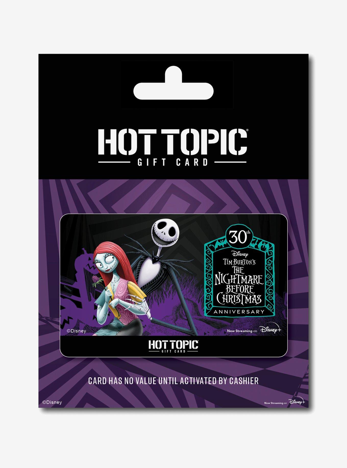 The Nightmare Before Christmas Gift Card, BLACK, hi-res