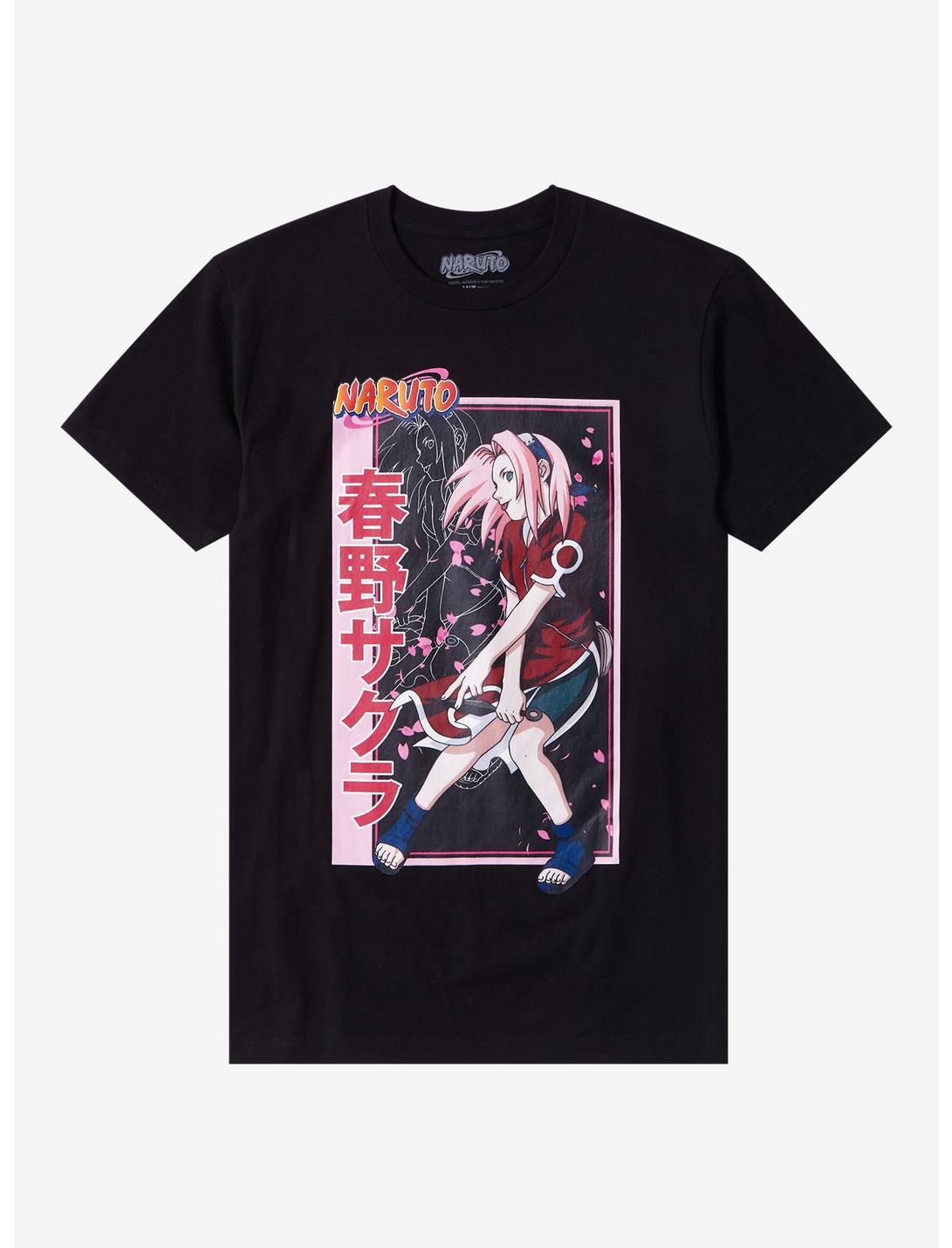 Naruto Sakura Haruno Box T-Shirt, BLACK, hi-res