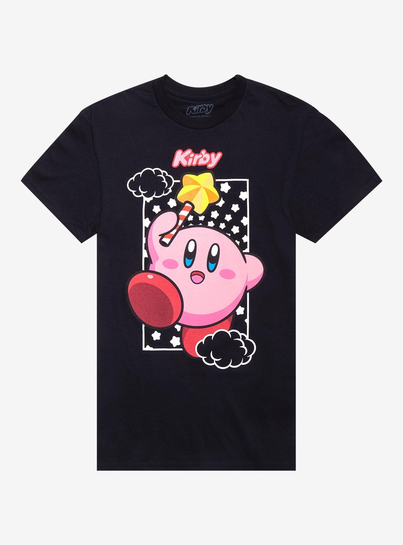 Kirby Star Rod Box T-Shirt, BLACK, hi-res