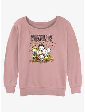 Peanuts Group Shot Fall Girls Slouchy Sweatshirt, , hi-res