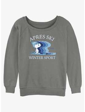 Peanuts Snoopy Apres Ski Winter Sport Girls Slouchy Sweatshirt, , hi-res