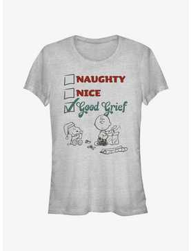 Peanuts Snoopy and Charlie Brown Good Grief Girls T-Shirt, , hi-res