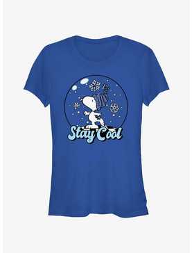 Peanuts Snoopy Stay Cool Snowglobe Girls T-Shirt, , hi-res