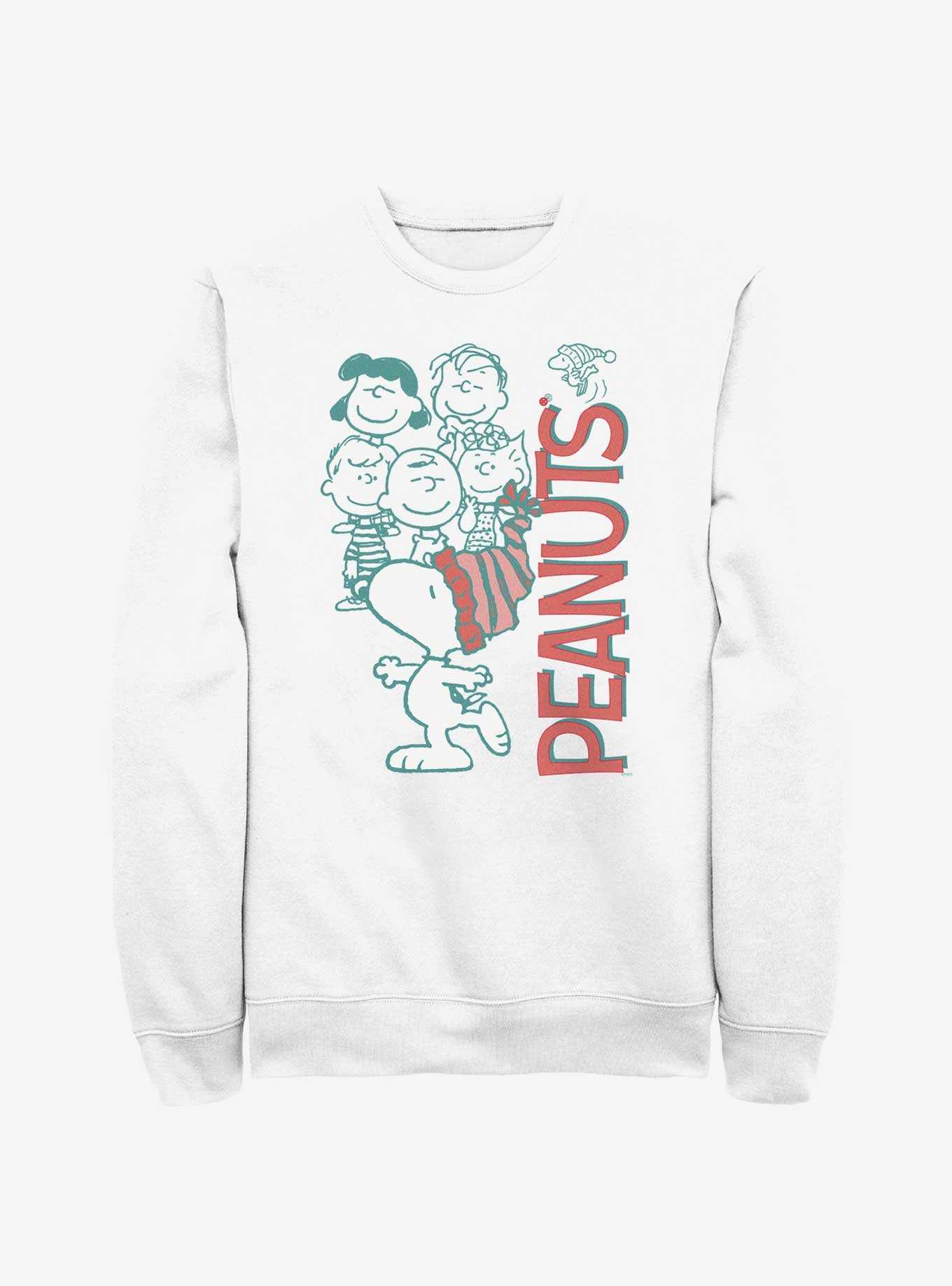 Peanuts Holiday Logo Sweatshirt, , hi-res