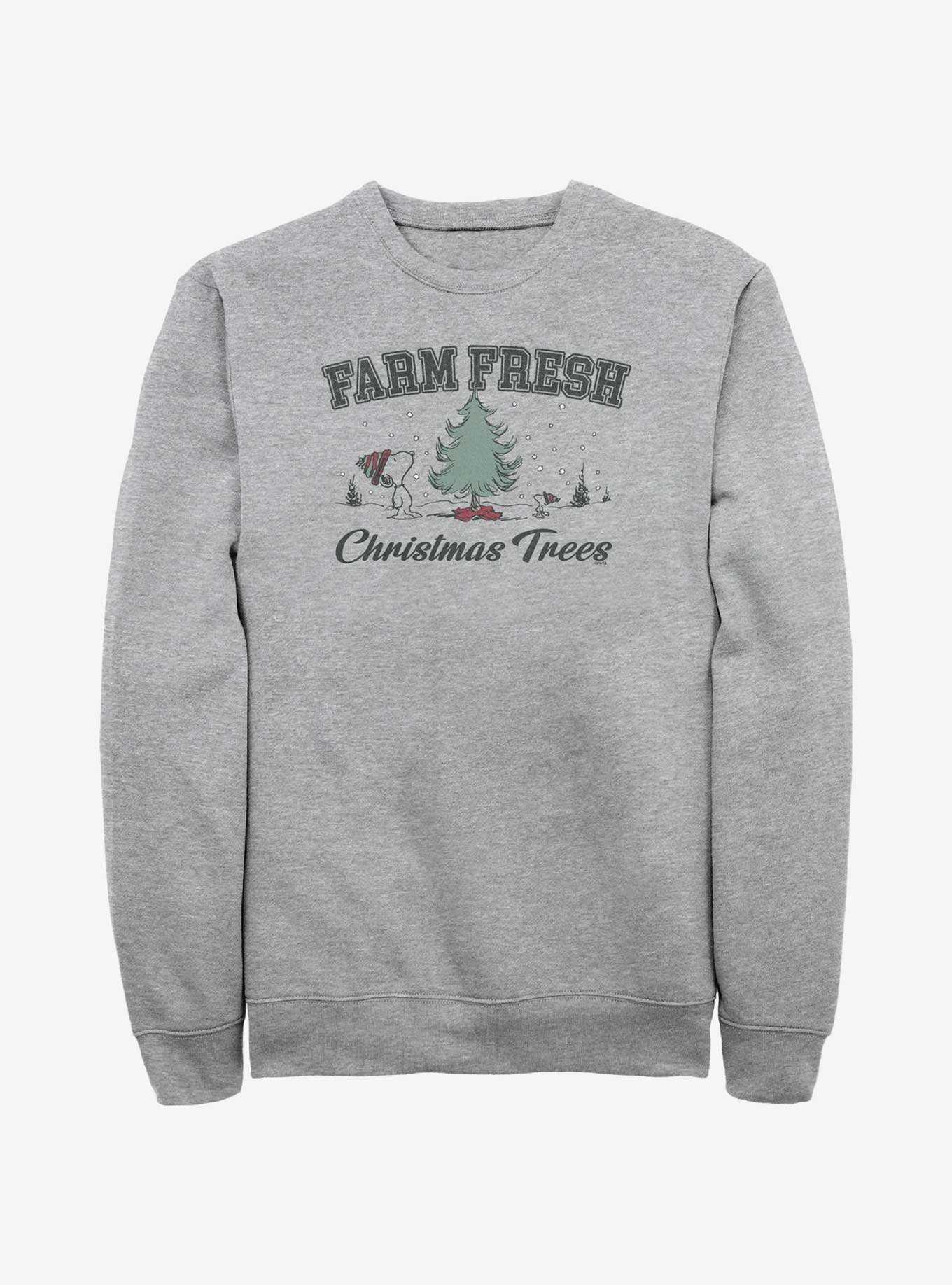 Peanuts Farm Fresh Christmas Trees Sweatshirt, , hi-res