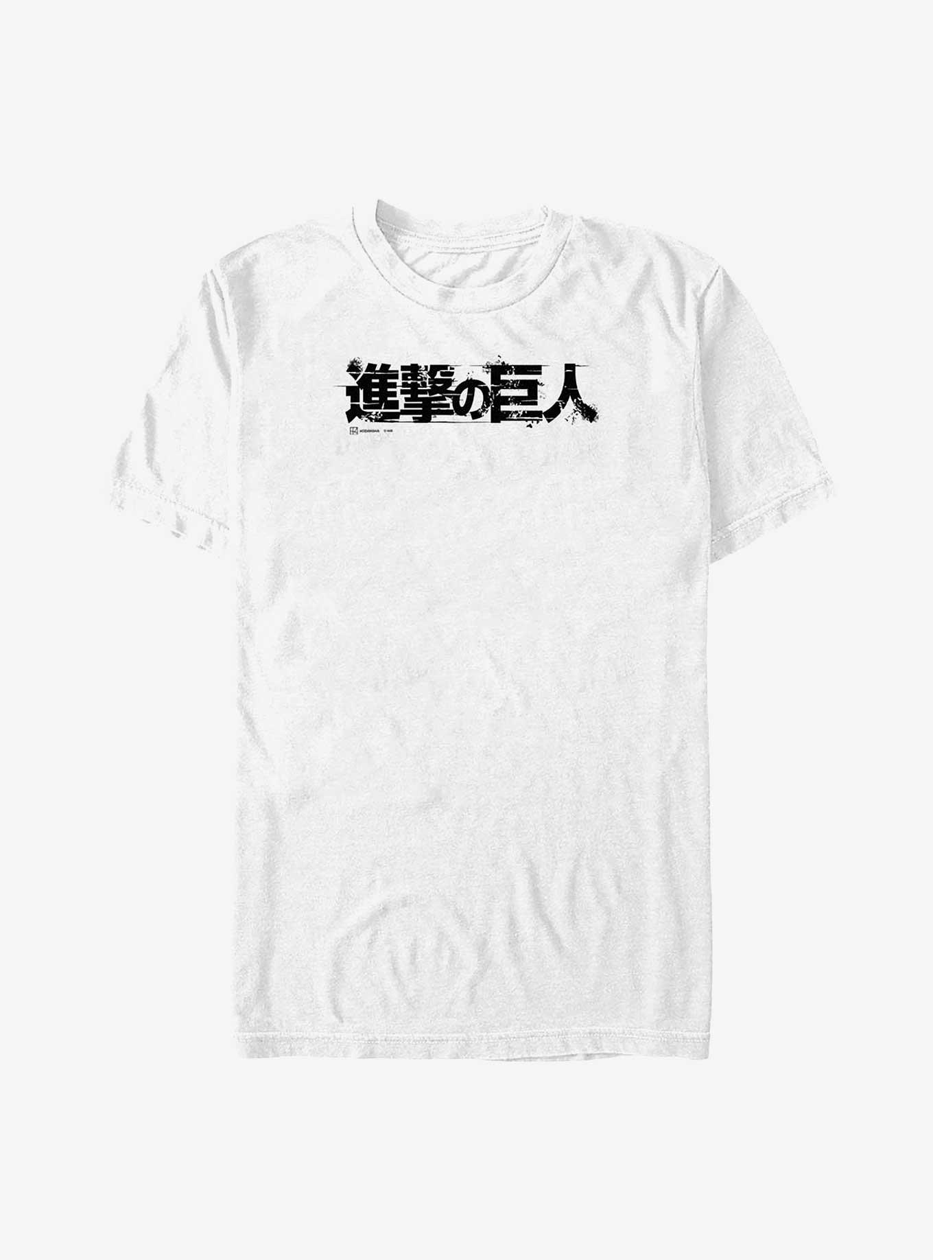 Attack On Titan Japanese Logo Big & Tall T-Shirt, , hi-res