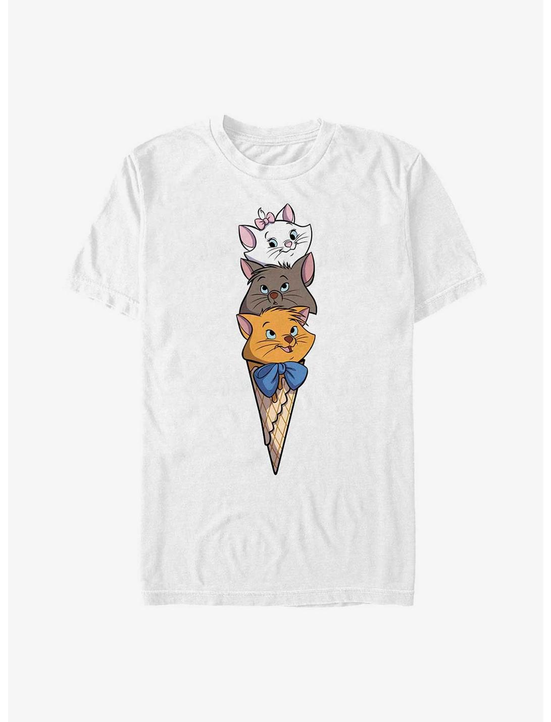 Disney The AristoCats Kitten Ice Cream Scoops Big & Tall T-Shirt, WHITE, hi-res