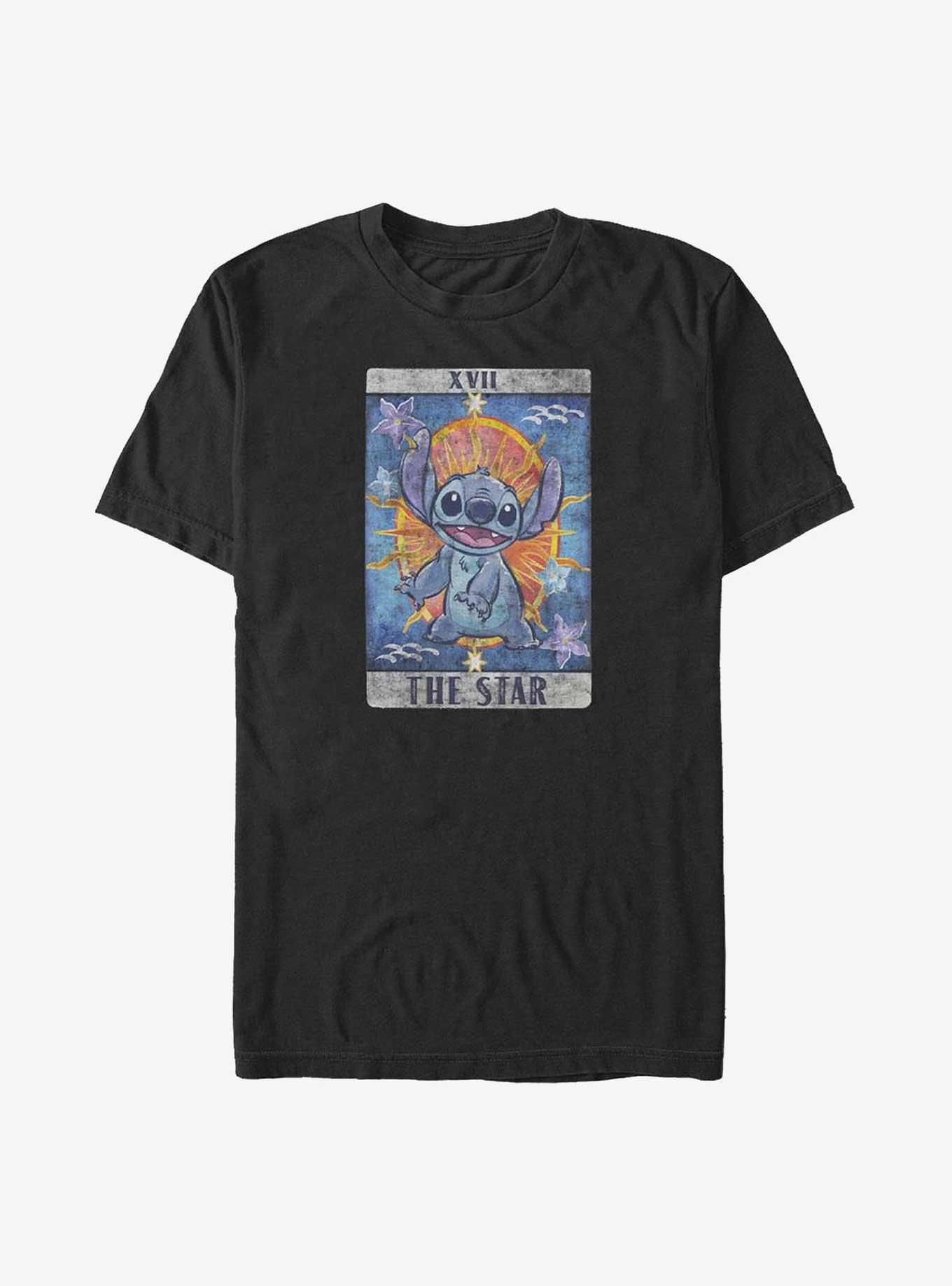 Disney Lilo & Stitch The Star Tarot Big & Tall T-Shirt, BLACK, hi-res