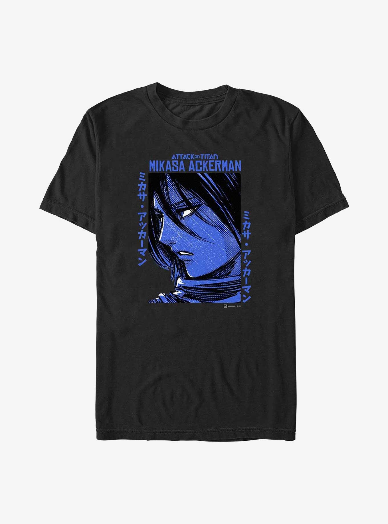 Attack On Titan Mikasa Ackerman Poster Big & Tall T-Shirt, , hi-res