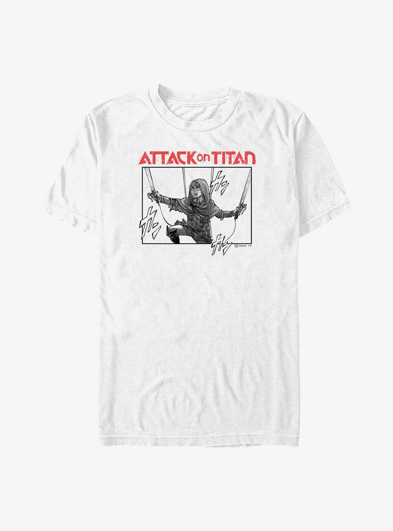Attack On Titan Armin Manga Poster Big & Tall T-Shirt, WHITE, hi-res