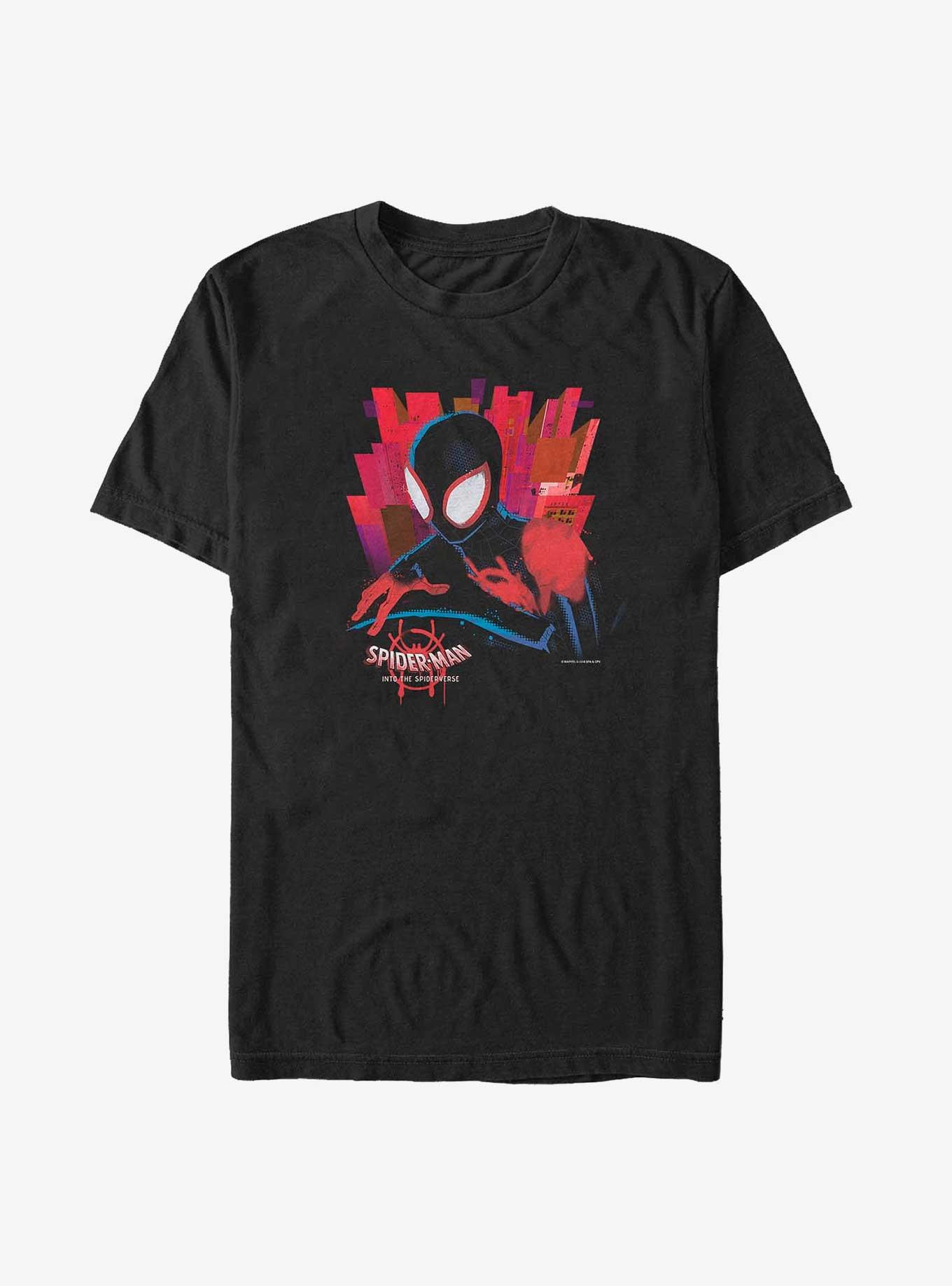 Marvel Spider-Man: Into the Spider-Verse Miles Morales Big & Tall T-Shirt, BLACK, hi-res