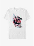 Marvel Spider-Man: Into the Spider-Verse Graffiti Miles Morales Big & Tall T-Shirt, WHITE, hi-res