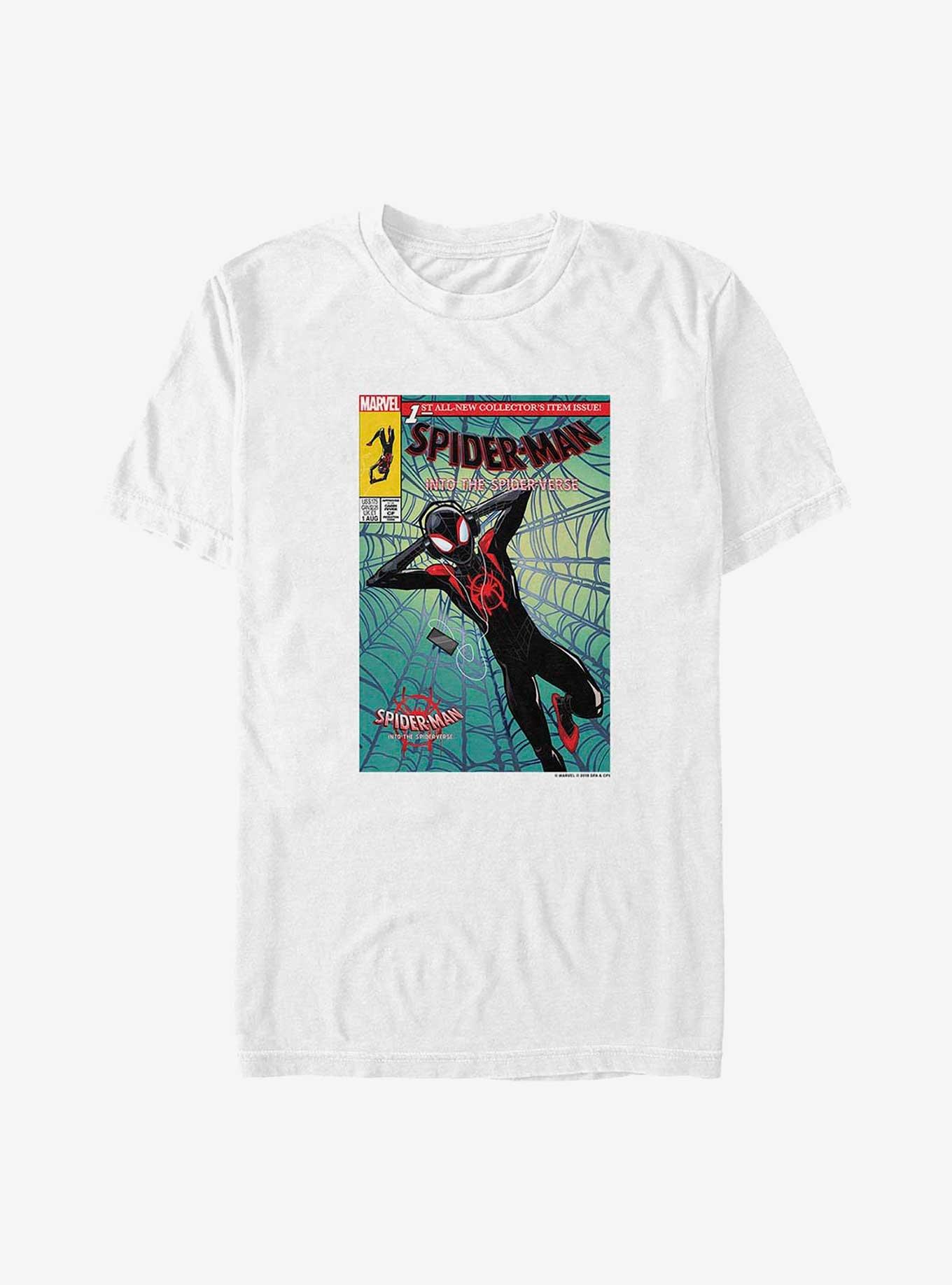 Marvel Spider-Man: Into the Spider-Verse Music Time Big & Tall T-Shirt, WHITE, hi-res