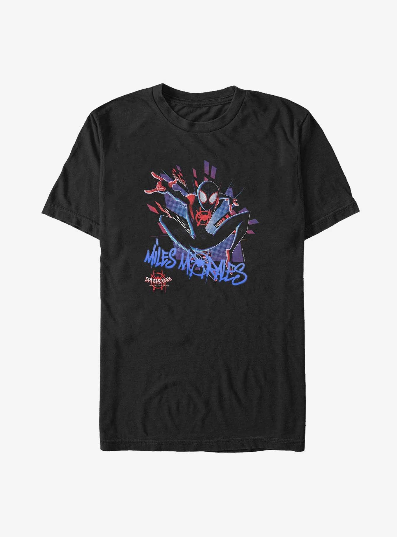 Marvel Spider-Man: Into the Spider-Verse Spidey Explosion Big & Tall T-Shirt, BLACK, hi-res