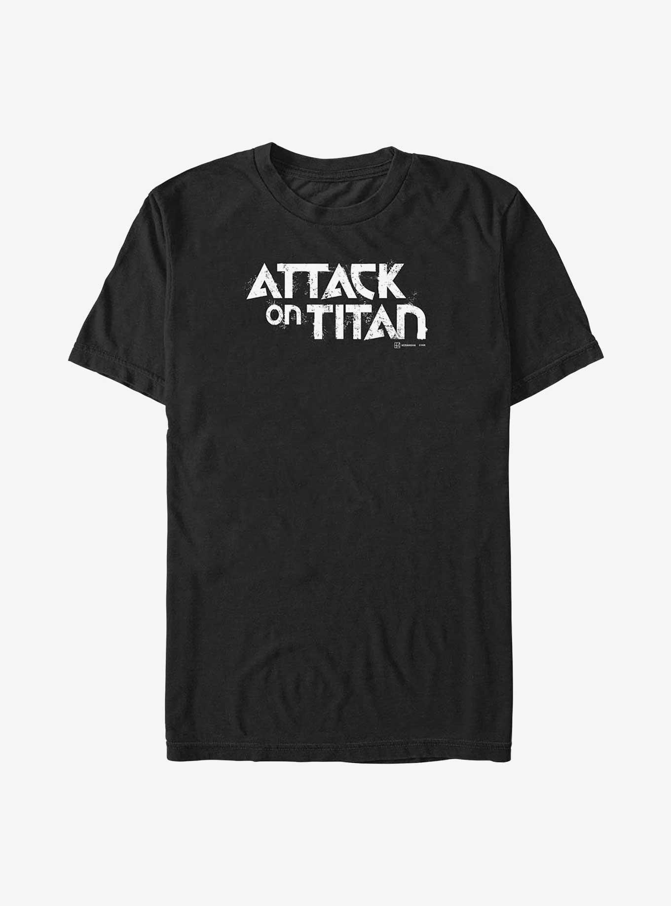 Attack On Titan Logo Big & Tall T-Shirt, BLACK, hi-res
