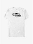 Attack On Titan Logo Big & Tall T-Shirt, WHITE, hi-res