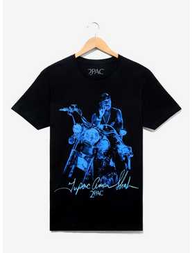2Pac Motorcycle Portrait T-Shirt - BoxLunch Exclusive, , hi-res