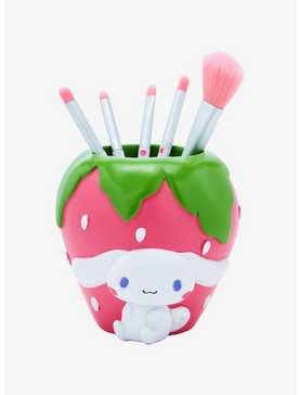 Sanrio Cinnamoroll Strawberry Makeup Brush Set and Holder - BoxLunch Exclusive, , hi-res