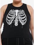 Social Collision Drippy Rib Cage Girls Muscle Tank Top Plus Size, , hi-res