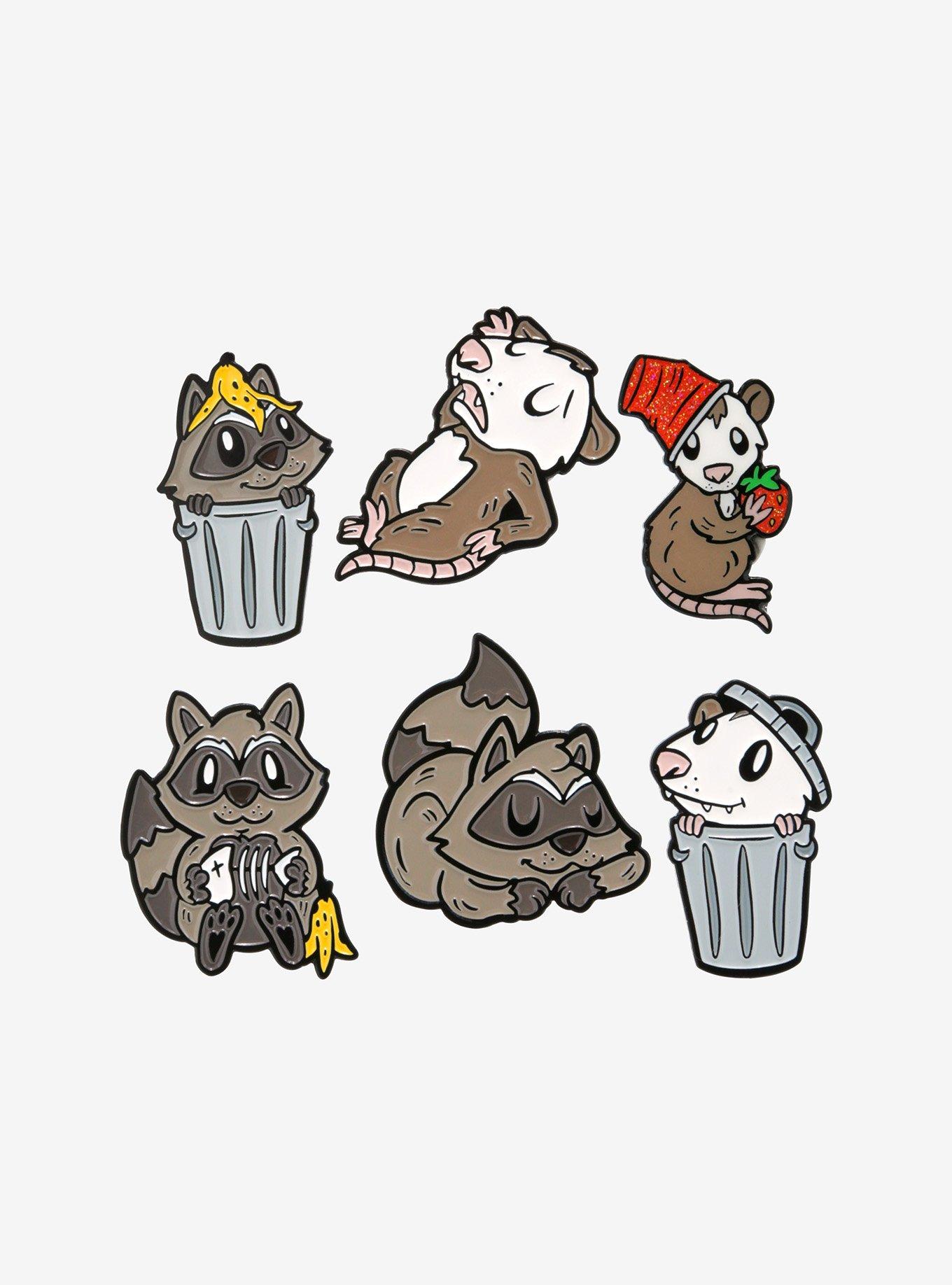 Trash Kings Raccoon & Possum Blind Bag Enamel Pin, , hi-res