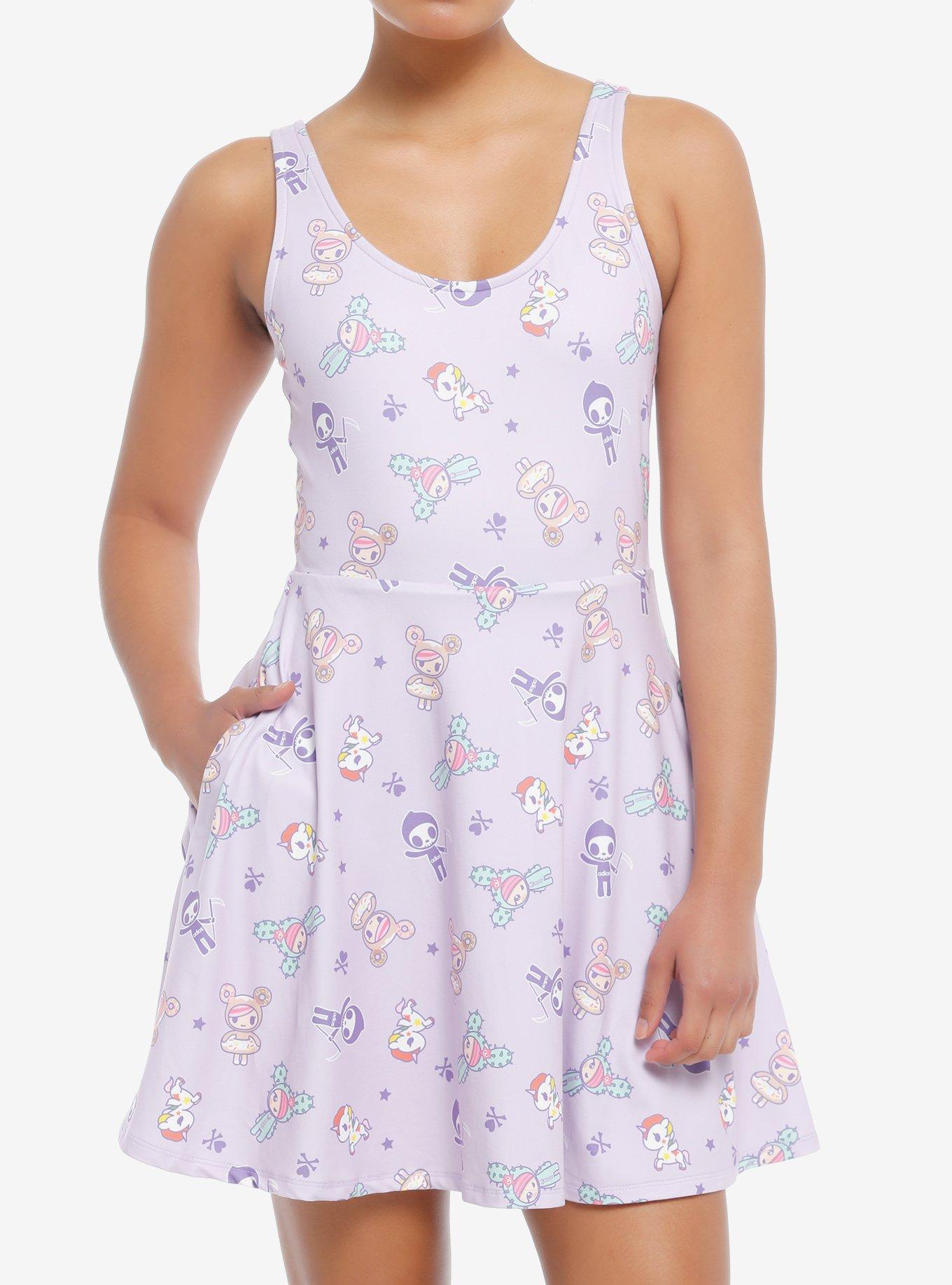 Tokidoki Characters Pastel Active Tank Dress, MULTI, hi-res