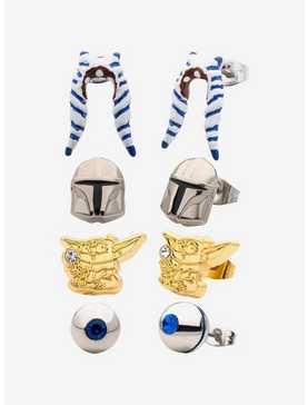 Star Wars The Mandalorian Stud 4 pc Earrings Set, , hi-res