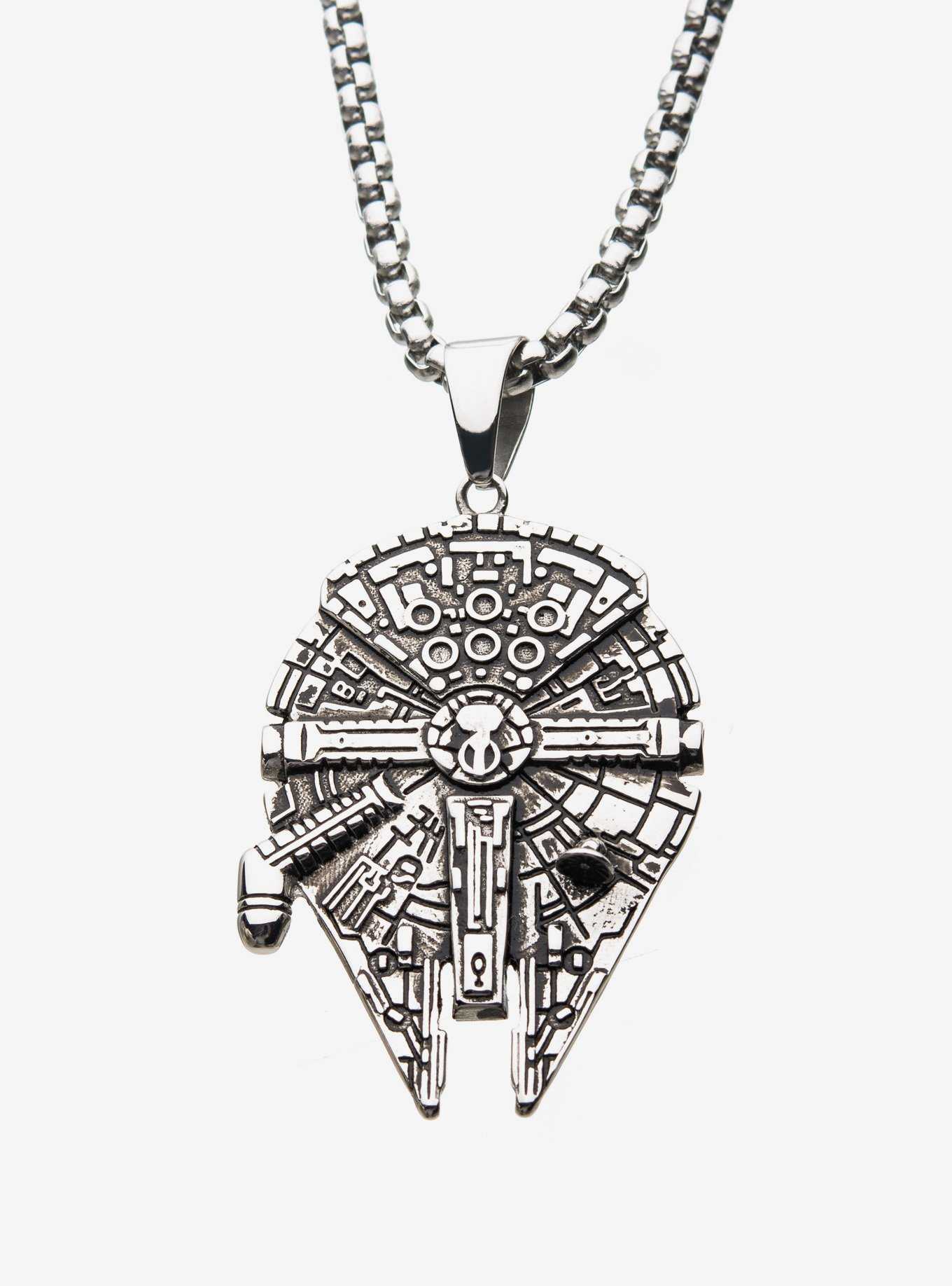 Star Wars 3D Millennium Falcon Pendant Necklace, , hi-res
