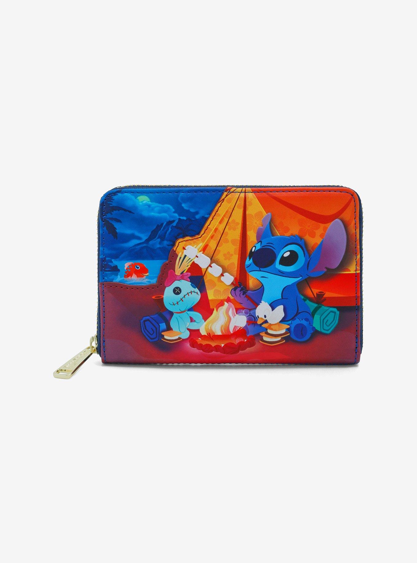 Loungefly Disney Stitch Scrump Camp Zipper Wallet, , hi-res