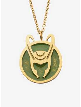 Marvel Loki Helmet Pendant Necklace, , hi-res