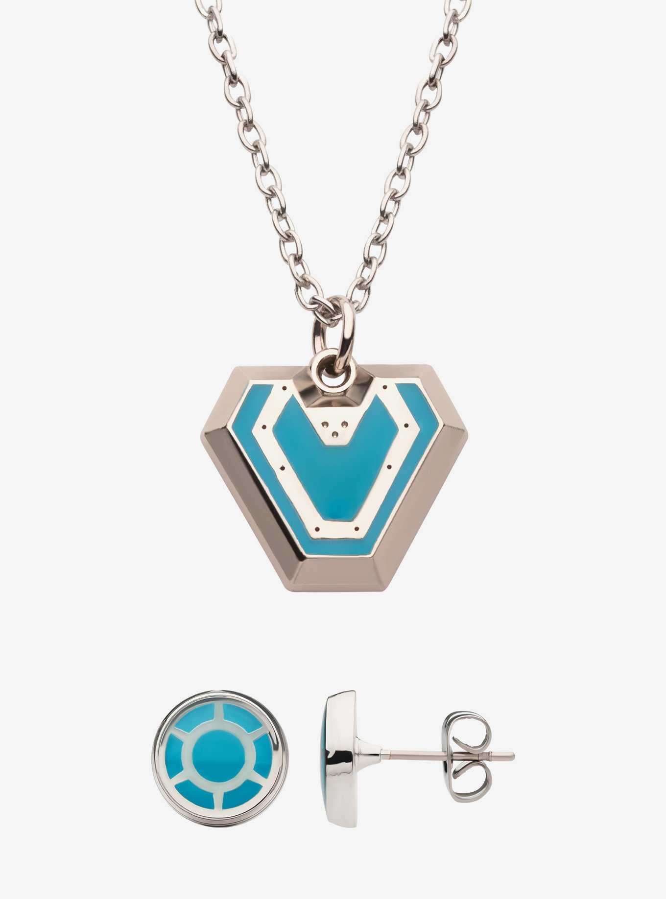 Marvel Black Panther: Wakanda Forever Iron Heart Necklace & Earring Set, , hi-res