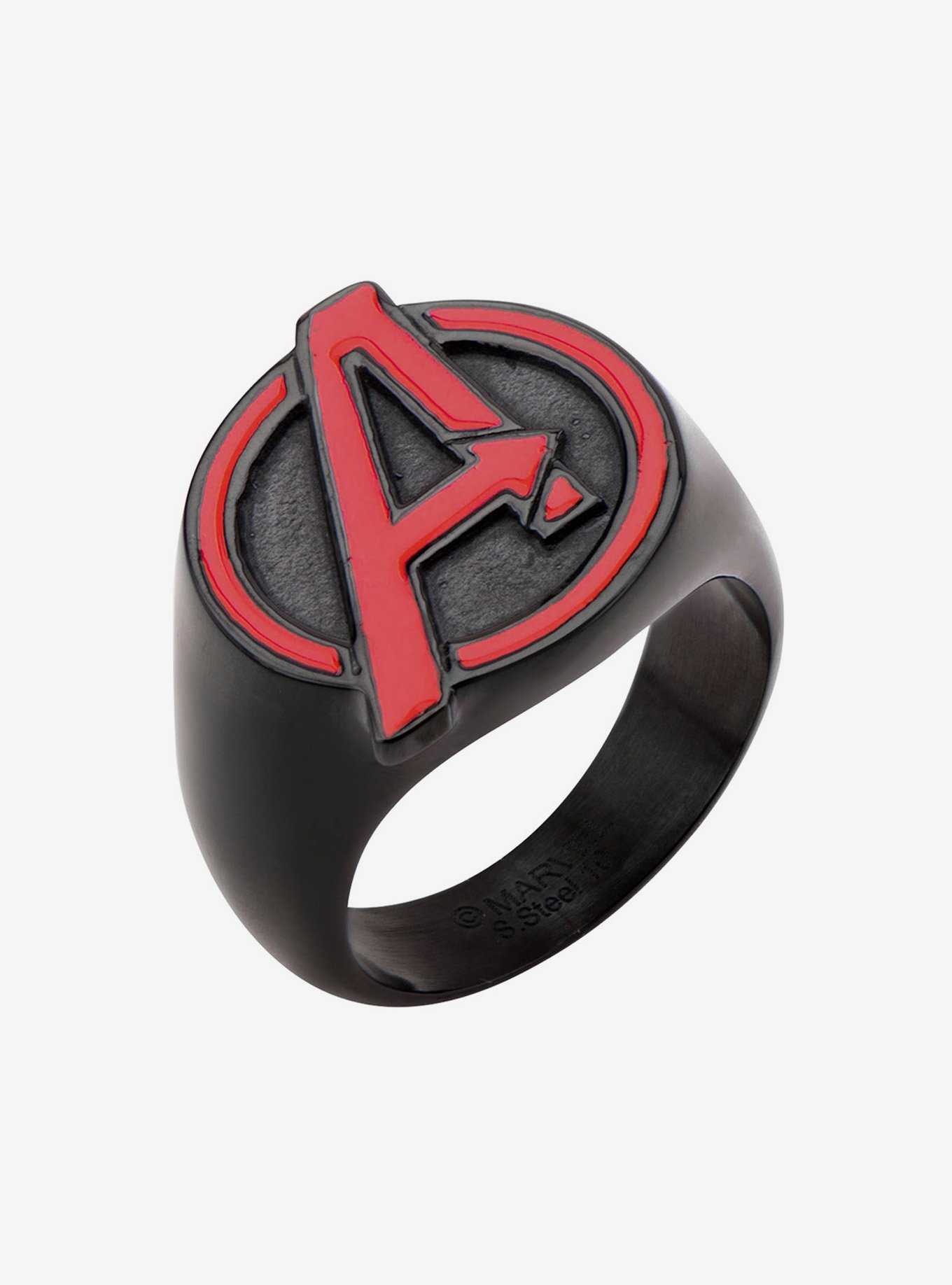 Marvel Red Avenger Logo Ring, , hi-res