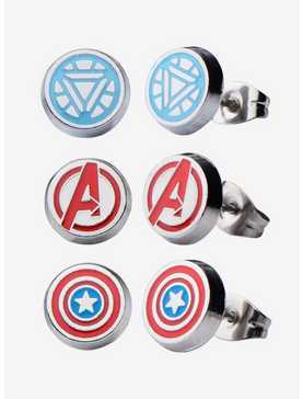 Marvel Avengers Stud Earrings Set, , hi-res
