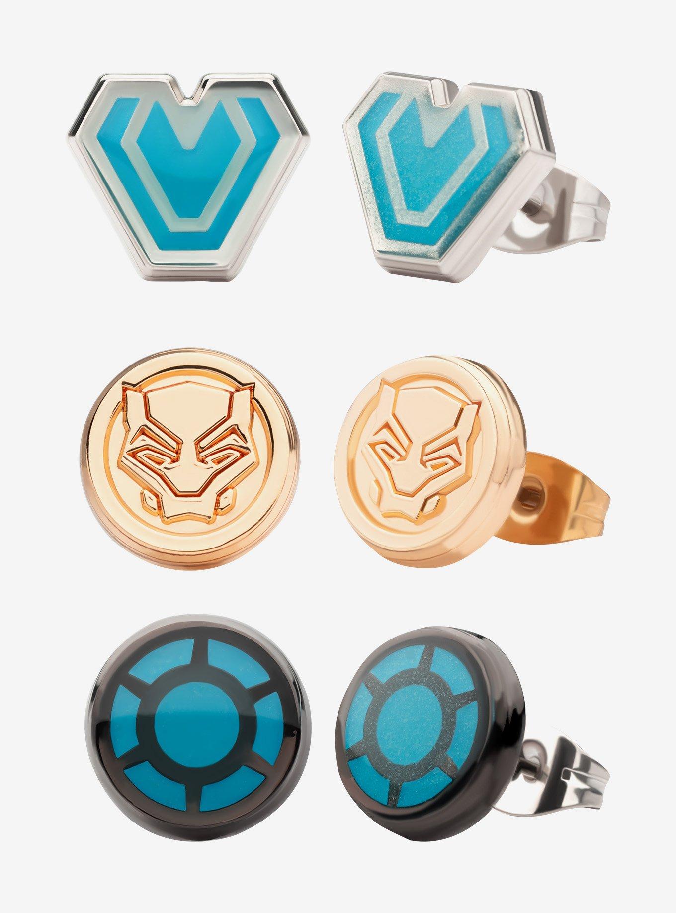 Marvel Black Panther Wakanda Forever Stud Earring Set Boxlunch