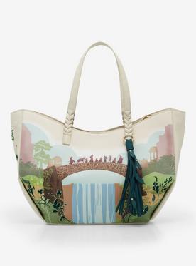 The Lord Of The Rings Rivendell Group Silhouette Tote Bag
