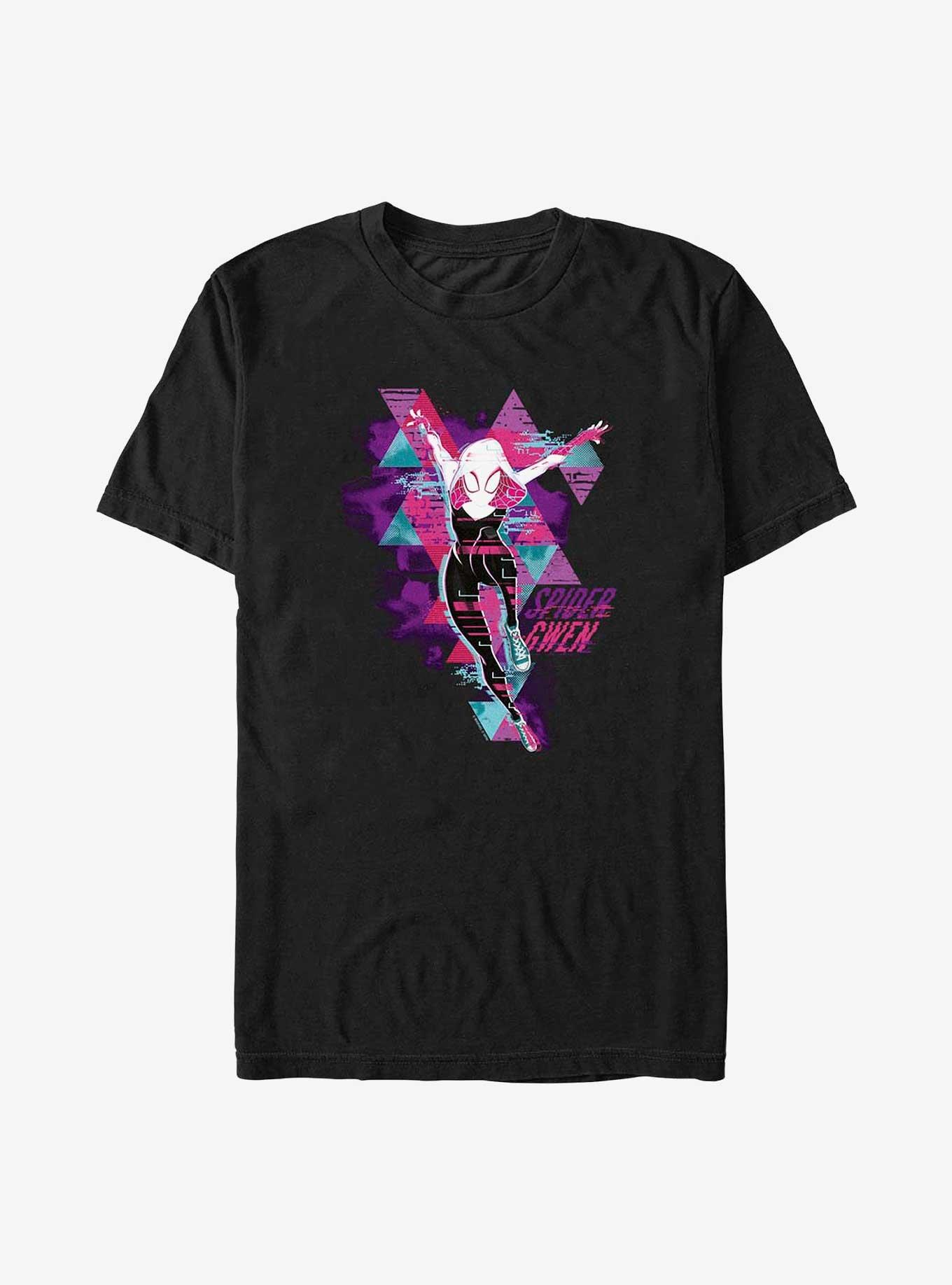 Marvel Spider-Man: Across the Spider-Verse Spider-Gwen Big & Tall T-Shirt, BLACK, hi-res