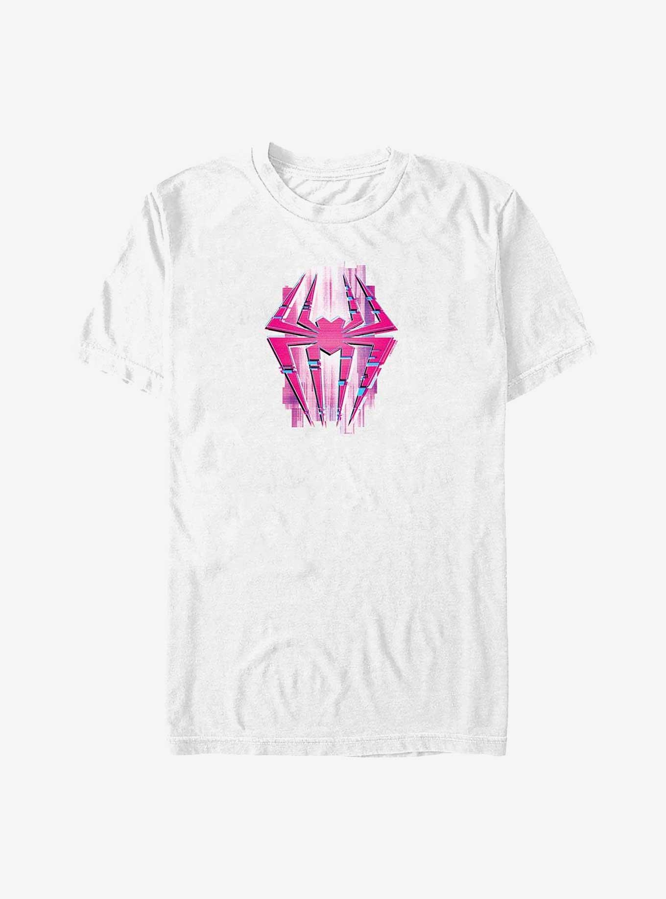 Marvel Spider-Man: Across the Spider-Verse Glitch Spider-Gwen Logo Big & Tall T-Shirt, , hi-res