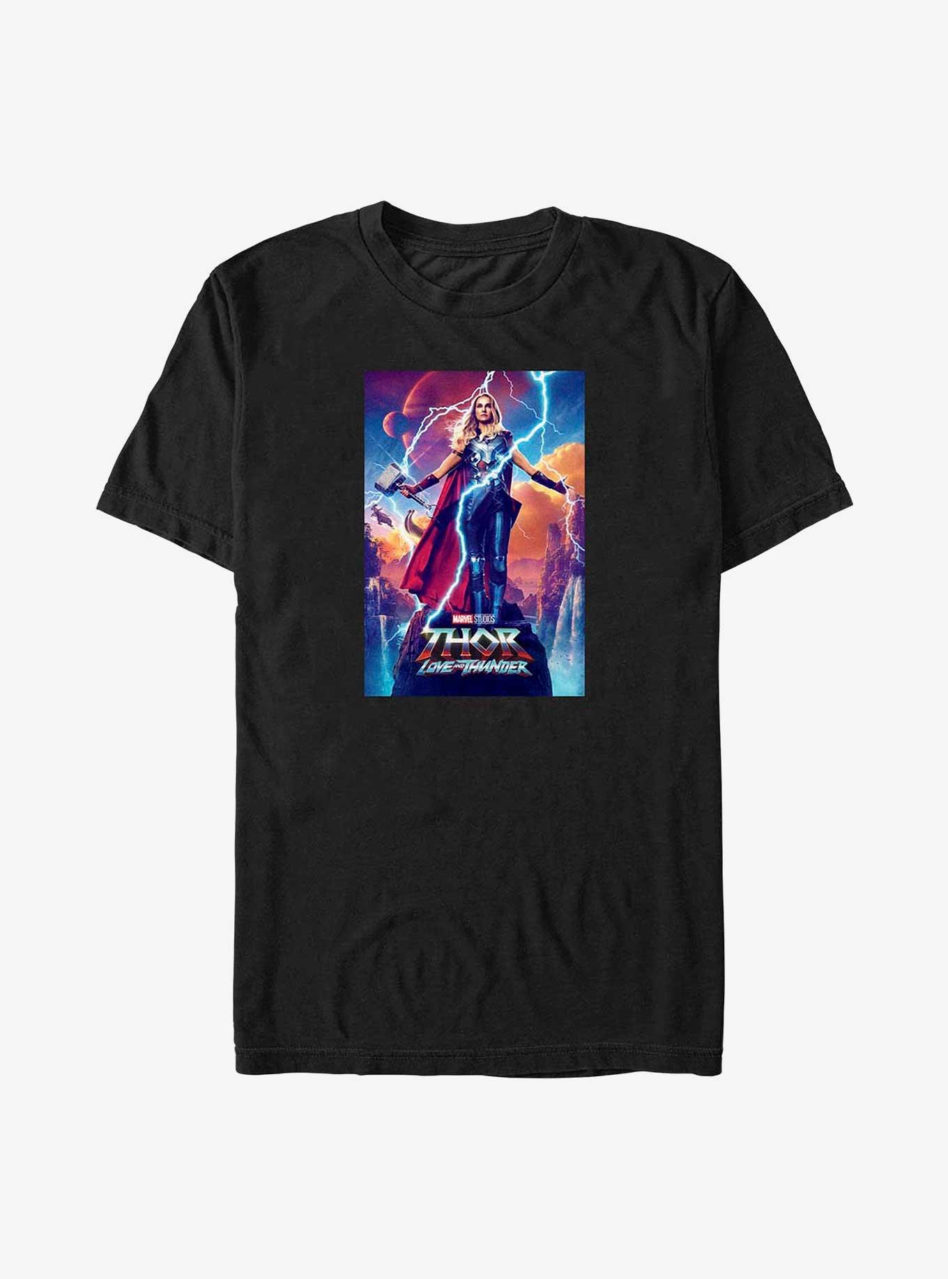 Marvel Thor: Love and Thunder Lady Thor Poster Big & Tall T-Shirt, , hi-res