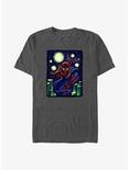 Marvel Spider-Man Starry New York Big & Tall T-Shirt, CHAR HTR, hi-res