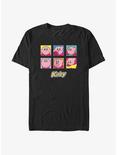 Kirby Faces of Kirby Big & Tall T-Shirt, BLACK, hi-res